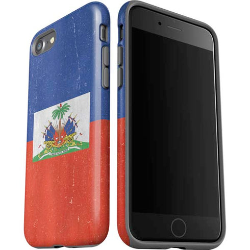 Haiti Flag Distressed iPhone SE (2nd & 3rd Gen) Pro Case